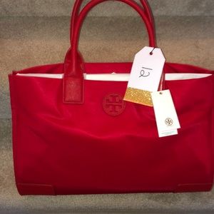 Tory Burch brand new red bag with wallet inside!